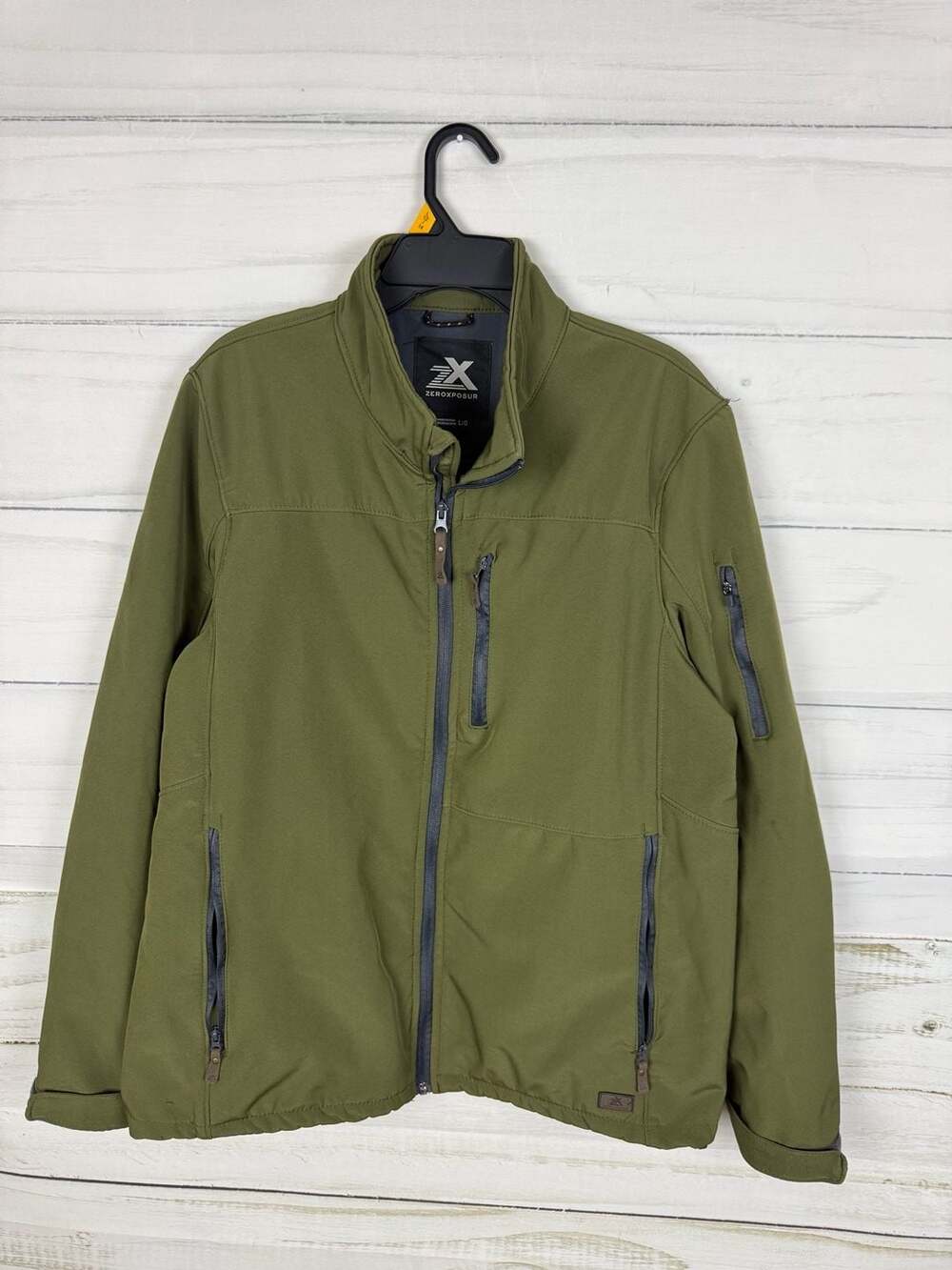 Zeroxposur Softshell Jacket Olive Green Size Large